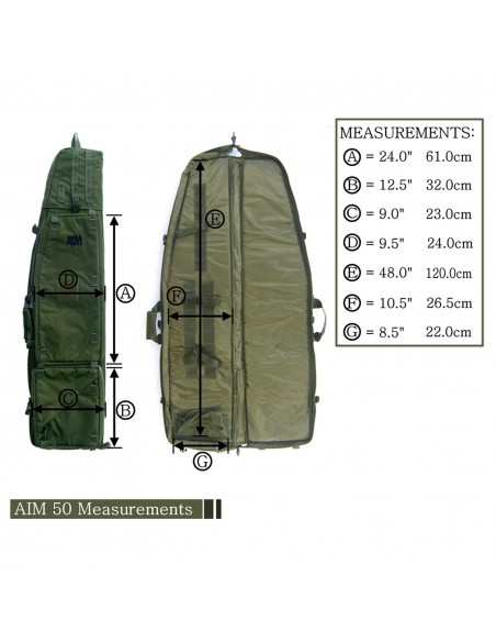 AIM 55 Tactical Drag Bag Green
