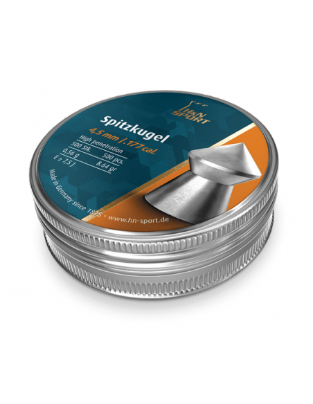 H&N SPITZKUGEL 4,5MM 500PCS. H&N SPITZKUGEL 4,5MM 500PCS.