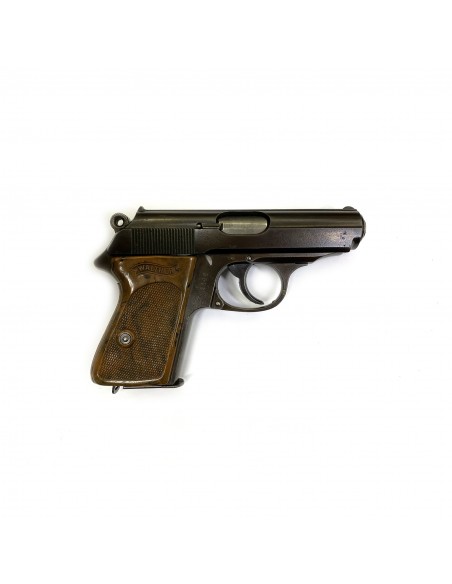 ACCENDINO ANTIVENTO WALTHER PPK DI COLORE NERO CALIBRO 7,65 CON FONDINA