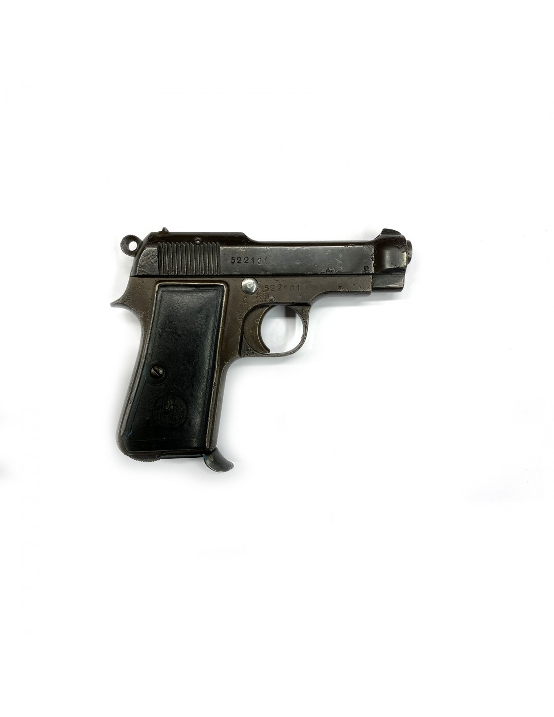 Pistola in resina Mod.34 con cornice e vetro da esposizione serie numerata
