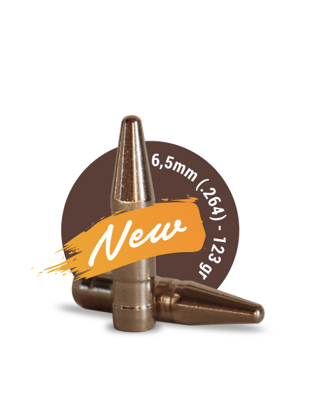 FOX TARGET CAL. 6,5 mm (.264) - 123gr 100pz FOX TARGET CAL. 6,5 mm (.264) - 123gr 100pz