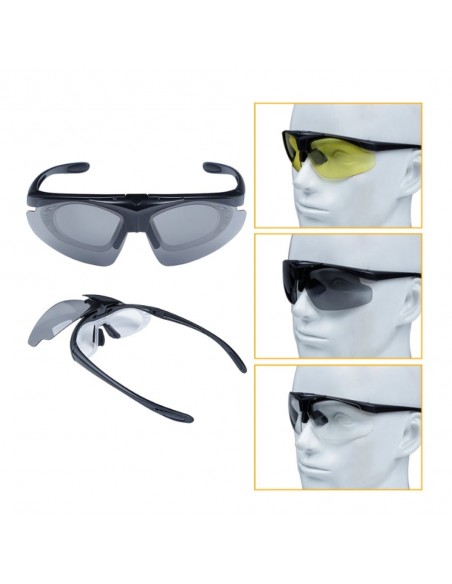 JS TACTICAL ROYAL OCCHIALI SPORTIVI 3 LENTI