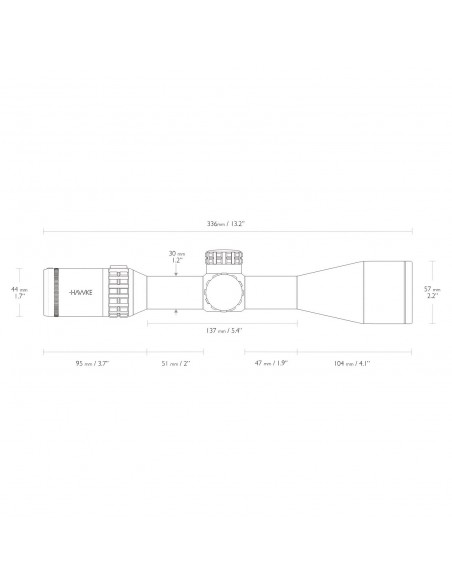 HAWKE FRONTIER 30 FFP SF IR 4-20X50 MIL PRO HAWKE FRONTIER 30 FFP SF IR 4-20X50 MIL PRO