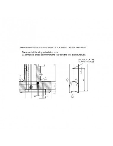 BT29 SAKO TRG Buttstock Rail Kit BT29 SAKO TRG Buttstock Rail Kit