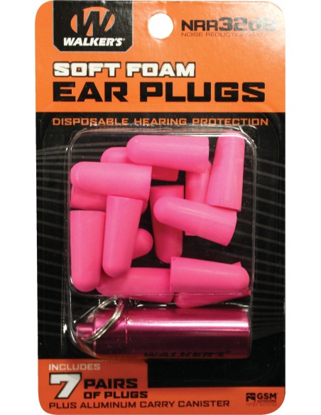 WALKER'S SOFT FOAM EAR PLUG PINK | Armeria Regina