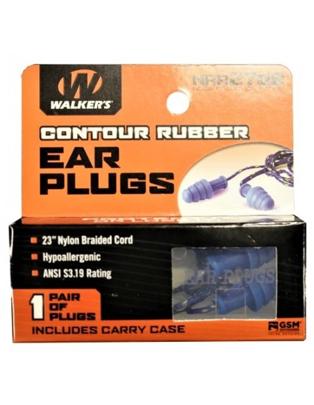 WALKER'S CONTOUR RUBBER EAR PLUGS | Armeria Regina