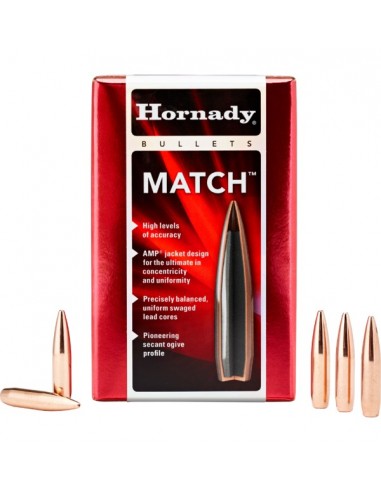HORNADY PALLE BTHP MATCH 308" 178GR 100PZ. HORNADY PALLE BTHP MATCH 308" 178GR 100PZ.