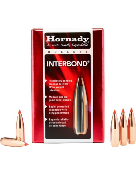 HORNADY PALLE INTERBOND 308" 150GR 100PZ. HORNADY PALLE INTERBOND 308" 150GR 100PZ.