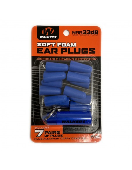 WALKER'S SOFT FOAM EAR PLUG BLUE | Armeria Regina