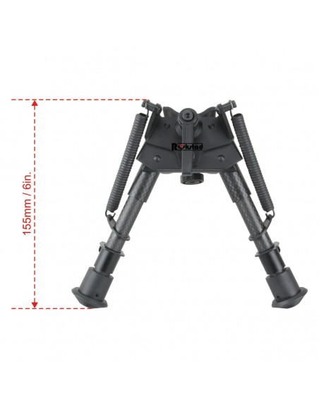 Carbon Fiber 6-9" Swivel Spring Bipod Carbon Fiber 6-9" Swivel Spring Bipod