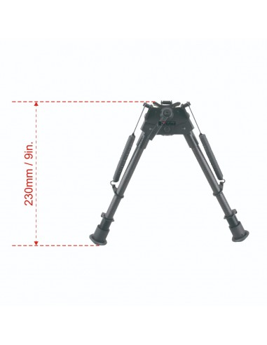 Carbon Fiber 9-13.5" Swivel Spring Bipod Carbon Fiber 9-13.5" Swivel Spring Bipod