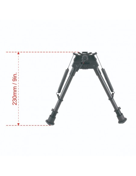 Carbon Fiber 9-13.5" Swivel Spring Bipod Carbon Fiber 9-13.5" Swivel Spring Bipod