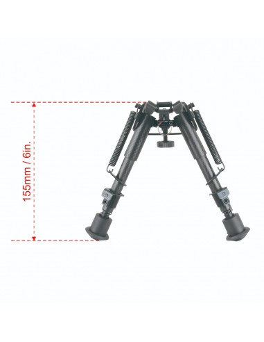 Carbon Fiber 6-9" Spring Bipod