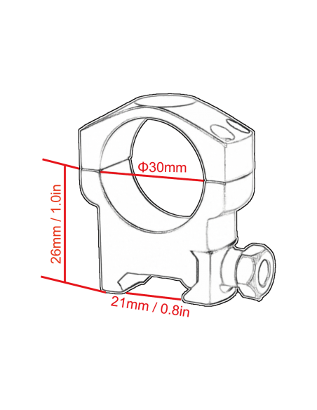 VECTOR OPTICS MEDIUM PROFILE MARK WEAVER SCOPE RINGS 30 MM VECTOR OPTICS MEDIUM PROFILE MARK WEAVER SCOPE RINGS 30 MM