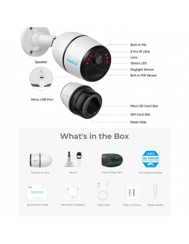 REOLINK KAMERA GO PLUS 4MP 2K SUPER HD 128GB 4G REOLINK KAMERA GO PLUS 4MP 2K SUPER HD 128GB 4G