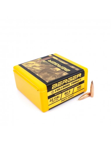 BERGER GESCHOSSE 22 (.224) 80,5gr FULLBORE TARGET BERGER GESCHOSSE 22 (.224) 80,5gr FULLBORE TARGET