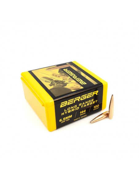 BERGER PALLE 6,5MM (.264) 144gr LONG RANGE HYBRID TARGET BERGER PALLE 6,5MM (.264) 144gr LONG RANGE HYBRID TARGET
