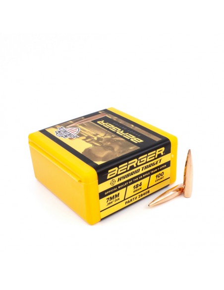 BERGER BULLETS 7MM (.284) 184gr F-OPEN HYBRID TARGET BERGER BULLETS 7MM (.284) 184gr F-OPEN HYBRID TARGET