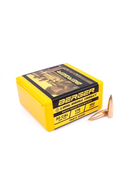 BERGER BULLETS 30 (.308) 175gr LONG RANGE BT TARGET BERGER BULLETS 30 (.308) 175gr LONG RANGE BT TARGET
