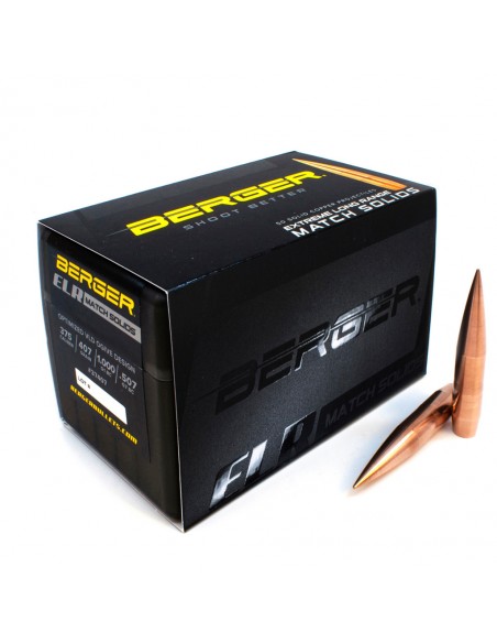 BERGER PALLE 375 (.375) 407gr ELR MATCH SOLID BERGER PALLE 375 (.375) 407gr ELR MATCH SOLID