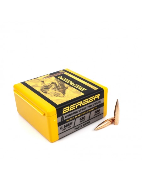 BERGER BULLETS 6,5MM (.264) 130gr AR HYBRID OTM TACTICAL