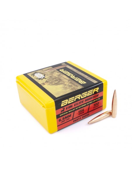 BERGER BULLETS 6,5MM (.264) 156gr EOL ELITE HUNTER BERGER BULLETS 6,5MM (.264) 156gr EOL ELITE HUNTER