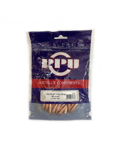 PRVI PARTIZAN BULLETS FMJ BT 303 (.311) 182GR 50PCS.