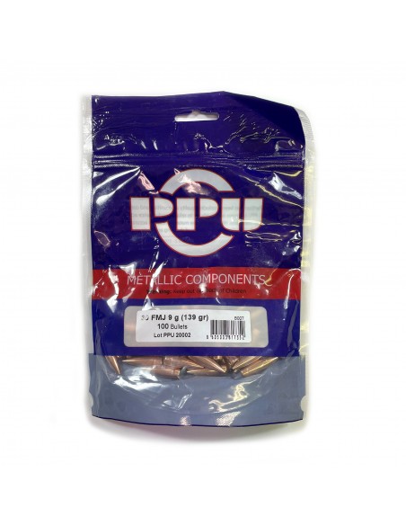 PRVI PARTIZAN BULLETS FMJ 30 (.308) 139GR 100PCS.