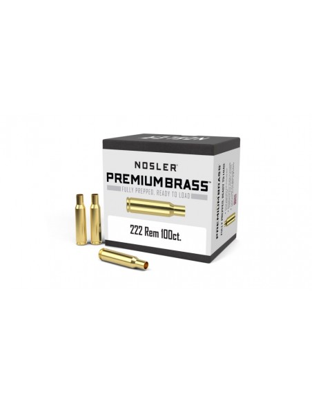 NOSLER BRASS CAL. 222 REMINGTON 100PCS. NOSLER BRASS CAL. 222 REMINGTON 100PCS.