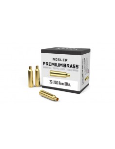 NOSLER CUSTOM BRASS CAL. 22-250 REMINGTON 50PCS. 2