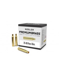 NOSLER CUSTOM BOSSOLI CAL. 25-06 REMINGTON 50PZ. 2