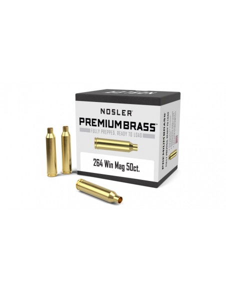 NOSLER CUSTOM BOSSOLI CAL. 264 WINCHESTER MAG 50PZ. NOSLER CUSTOM BOSSOLI CAL. 264 WINCHESTER MAG 50PZ.