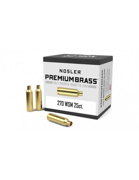 NOSLER CUSTOM BOSSOLI CAL. 270 WSM 25PZ.
