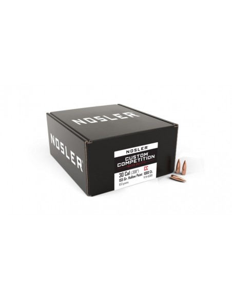 NOSLER BULLETS 308" 155GR HPBT CUSTOM COMPETITION 1000PCS.