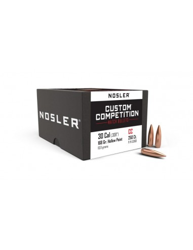 NOSLER PALLE 308" 168GR HPBT CUSTOM COMPETITION 250PZ.