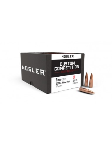 NOSLER PALLE 323" 200GR HPBT CUSTOM COMPETITION 250PZ. NOSLER PALLE 323" 200GR HPBT CUSTOM COMPETITION 250PZ.