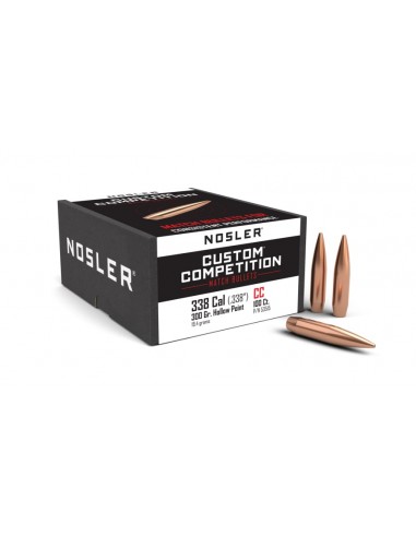 NOSLER PALLE 338" 300GR HPBT CUSTOM COMPETITION 100PZ.