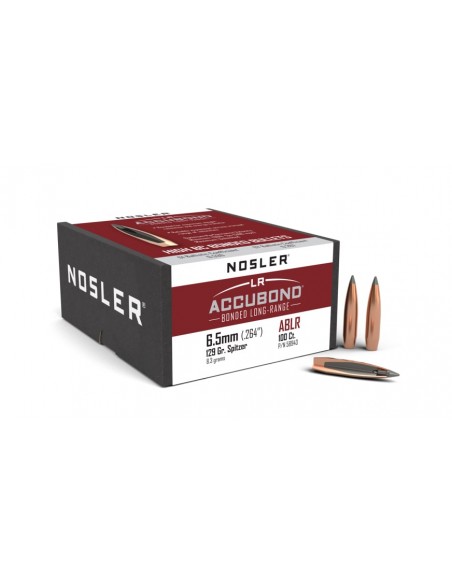 NOSLER PALLE 264" 129GR ACCUBOND LR SPITZER 100PZ.