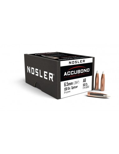 NOSLER PALLE 264" 130GR ACCUBOND SP 50PZ. NOSLER PALLE 264" 130GR ACCUBOND SP 50PZ.