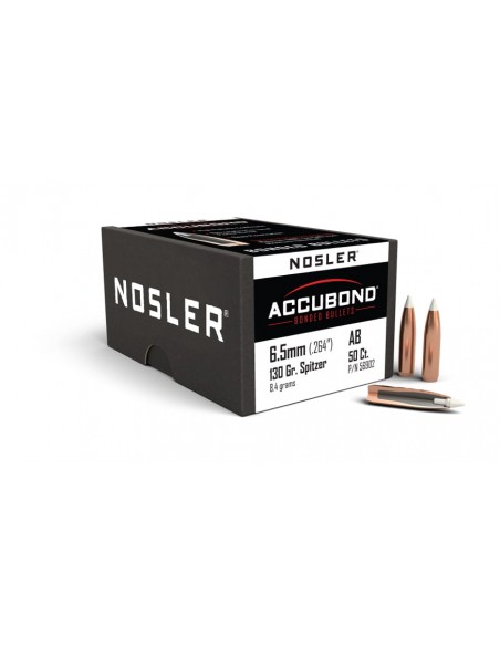 NOSLER PALLE 264" 130GR ACCUBOND SP 50PZ. NOSLER PALLE 264" 130GR ACCUBOND SP 50PZ.