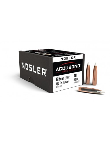 NOSLER GESCHOSSE 264" 140GR ACCUBOND SP 50PCS. NOSLER GESCHOSSE 264" 140GR ACCUBOND SP 50PCS.