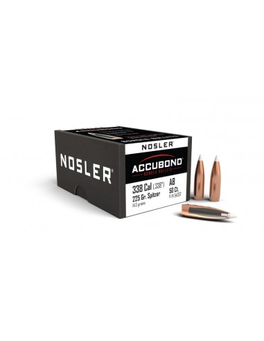 NOSLER PALLE 338" 225GR ACCUBOND SP 50PZ.