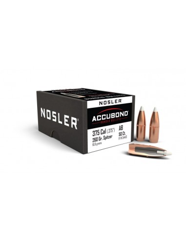 NOSLER GESCHOSSE 375" 260GR ACCUBOND SP 50PCS.