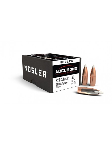 NOSLER GESCHOSSE 375" 260GR ACCUBOND SP 50PCS.