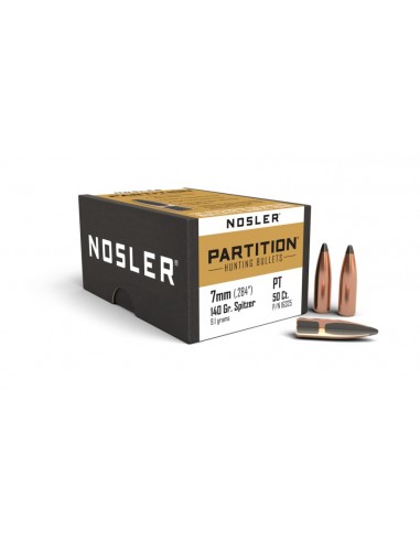 NOSLER BULLETS 284" 140GR PARTITION SPITZER 50PCS.