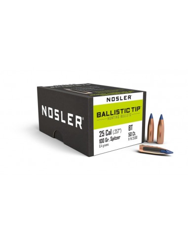 NOSLER PALLE 257" 100GR BALLISTIC TIP SP 50PZ.