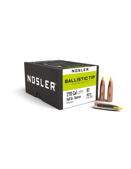 NOSLER PALLE 277" 140GR BALLISTIC TIP SP 50PZ.