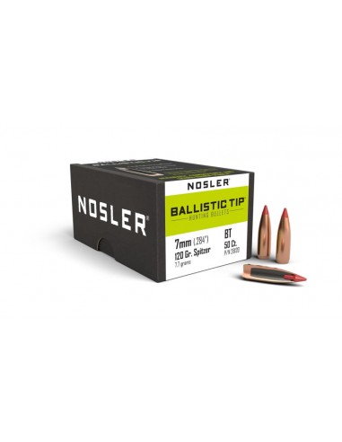 NOSLER BULLETS 284" 120GR BALLISTIC TIP SP 50PCS.