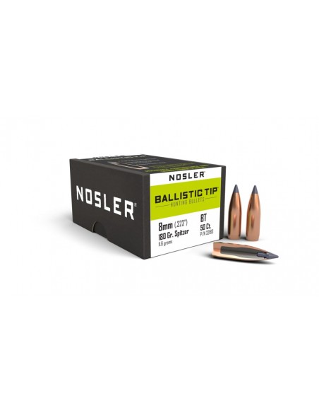 NOSLER PALLE 323" 180GR BALLISTIC TIP SP 50PZ.