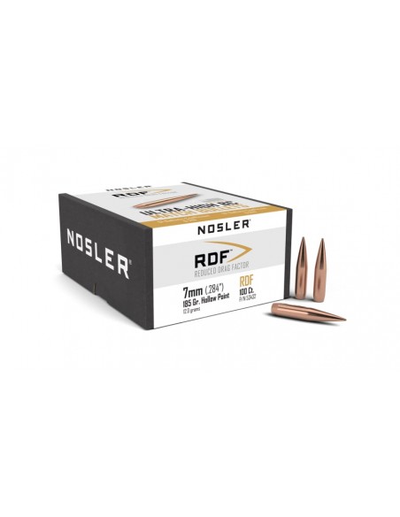 NOSLER PALLE 284" 185GR RDF HPBT 100PZ.